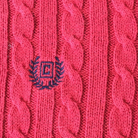 Ruby red Chaps Men’s cotton sweater, S - Picture 3 of 4